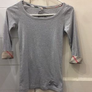 Burberry grey top XS